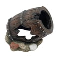 thumbnail image 1 of Decoraciones para acuario, decoración de barril de pescado, escondite, artesanías, barril escondite para acuario, casa cueva de roca, adorno para, 1 of 8