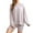 Pink, variant on Bovxnpu Summer Casual Outfits For Women, 2 Piece Lounge Sets, Women's Fall And Winter Fashion Strip Homewear Knitted Long-sleeved Suit Round Neck Top/shirt Set M