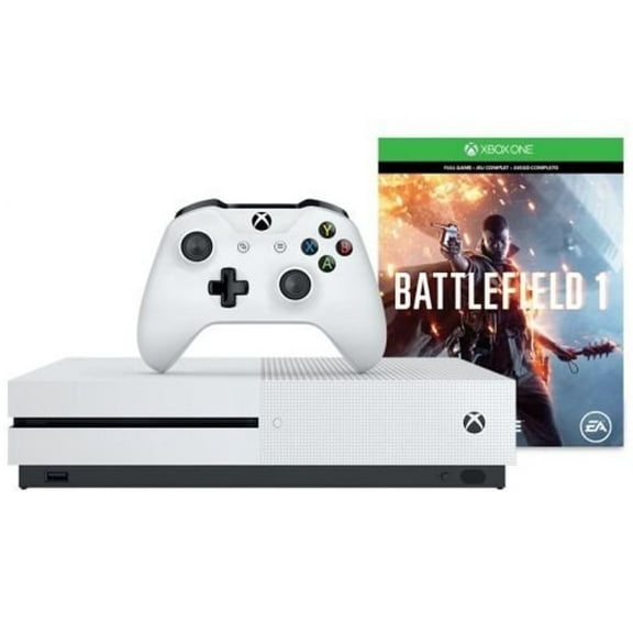 Restored Microsoft Xbox One S 500GB Console - Battlefield 1 Bundle (Refurbished)