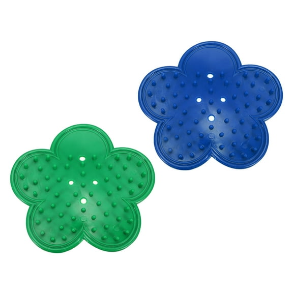 Uxcell 2Pcs Rose Thorn Stripper Tool Set 4.7" Flower Thorn Leaf Remover for Gardening, Blue Green