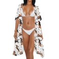 thumbnail image 3 of HELLHERO Lightweight Bathing Suit Cover Up for Beach High Quality Fabrics Casual Long Kimono Swimsuit Cover Up Dachshund, 3 of 6