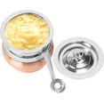 thumbnail image 3 of KSJONE Copper Coated Ghee Pot with Spoon | Ghee Container for Kitchen | Premium Oil Container with Lid for Pooja Items | Cooking Oil Keeper | 13 Oz, 3 of 5