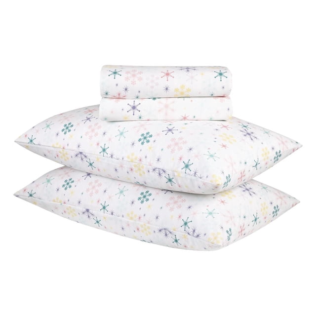 Ensemble de draps en flanelle des Fêtes