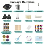 Complete Candle Making Kit with Wax Melter, Making Supplies,DIY Arts&Crafts Gift for Kids,Beginners,Adults,Including 500w Electronic Stove,Wicks,Rich Scents,Dyes,Melting Pot,Candle tins