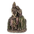 thumbnail image 2 of Veronese Design 6 3/4" Tall Radha Leaning On Krisna Cold Cast Bronzed Resin Sculpture Hindu God Figurine, 2 of 4