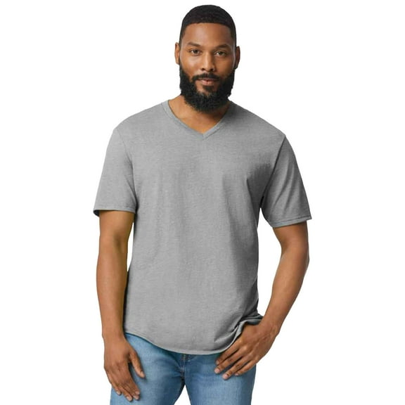 Gildan Mens Softstyle V Neck Classic T-Shirt
