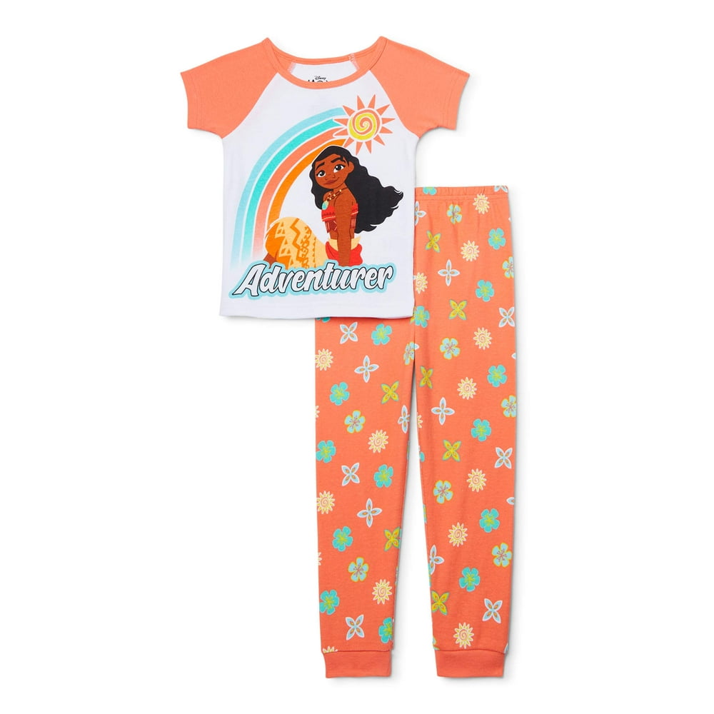 Moana Moana Toddler Girl 2 Piece Cotton Sleeper
