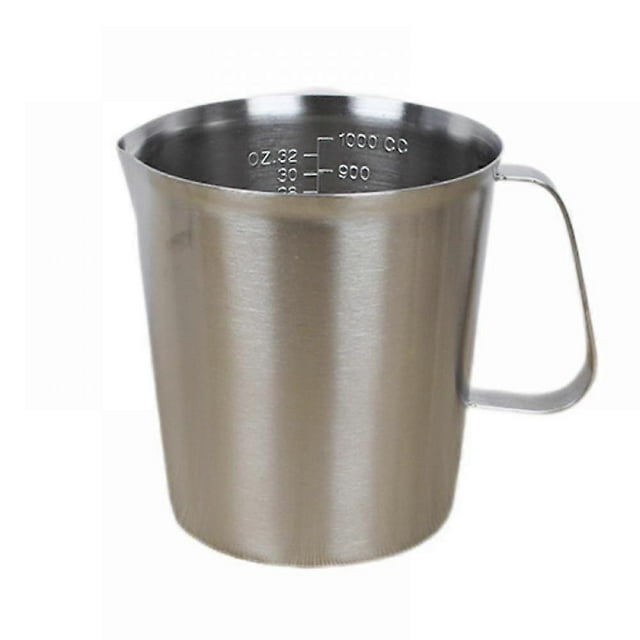 Kitchen Measuring Cup 304 Stainless Steel Measuring Cup, Graduated Measuring Cup For Kitchen Household Baking And Cooking (1000ML)