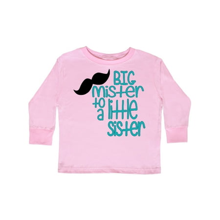 

Inktastic Big Mister to a Little Sister Gift Toddler Boy Girl Long Sleeve T-Shirt