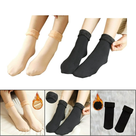 Calcetines Invierno Mujer Macarena Lana Súper Gruesos 2 Pares