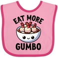 thumbnail image 3 of Inktastic Eat More Gumbo Funny Cajun Food Lover Boys or Girls Baby Bib, 3 of 4