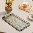 thumbnail image 6 of Esquirla Rectangle Serving Tray Fruit Plate Storage Makeup Countertop Organizer Jewelry Storage Tray for Household Living Room Bedside Gray, 6 of 8