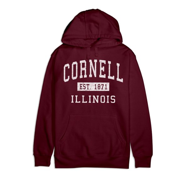 Cornell Illinois Classic Established Premium Cotton Hoodie