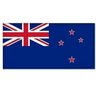 New Zealand National Flag car Bumper Sticker 5" x 4"