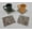 Golden Brown, variant on Floral Garden Cloth Coasters by Penny's Needful Things (Set of 4) Golden Brown