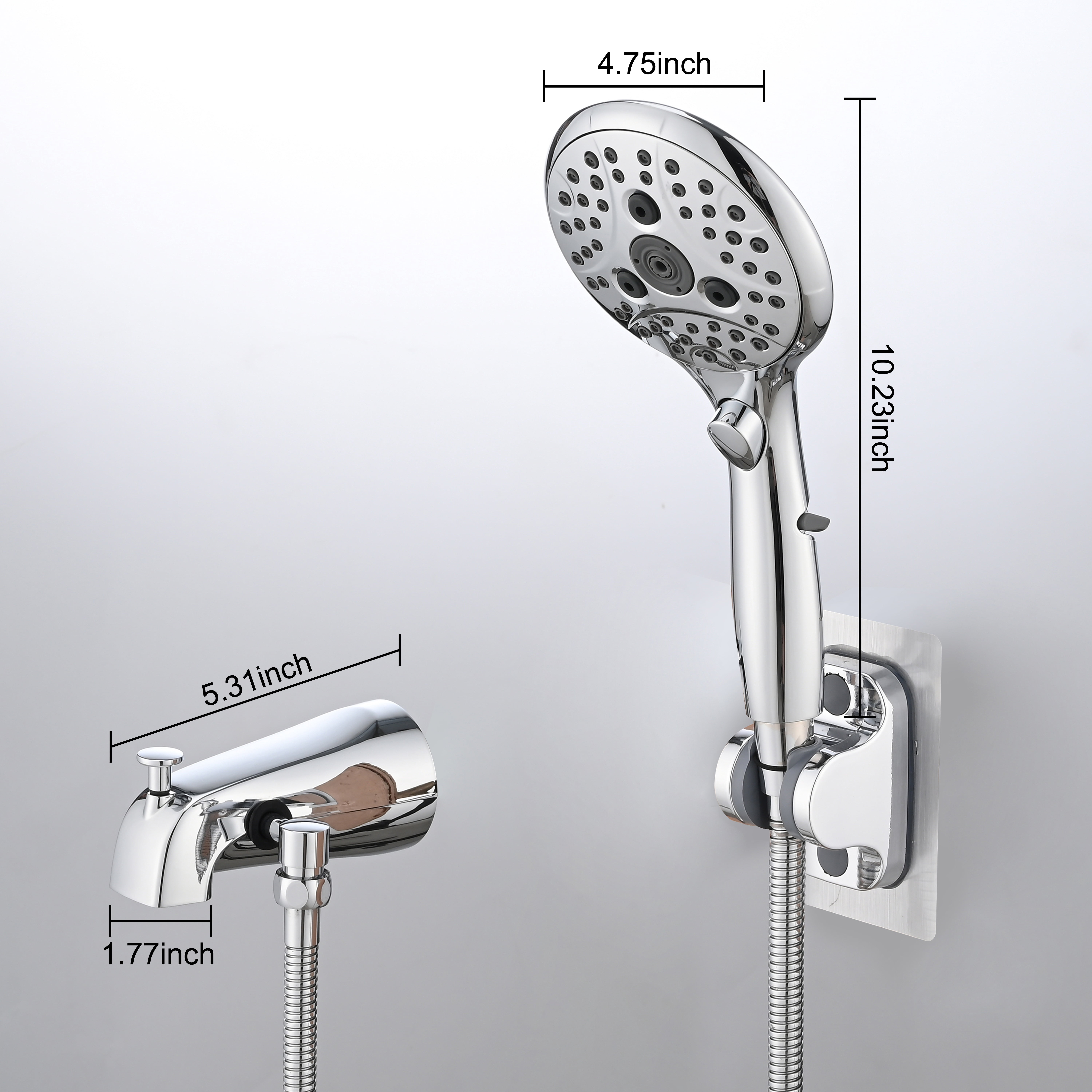 6-Setting Handheld Shower Head