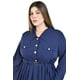 thumbnail image 4 of Vestido camisero con cinturón Roman Fashion /Tallas Extras, 3835 (Azul marino) azul marino 40, 4 of 6