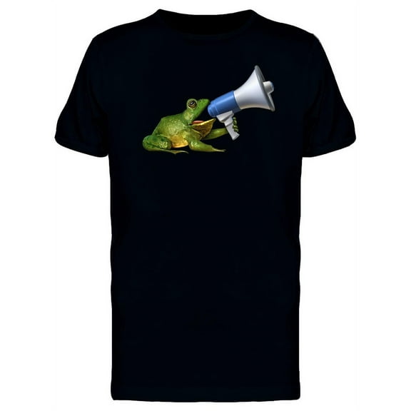Frog Announcer T-Shirt Men -Image by Shutterstock, Male Medium