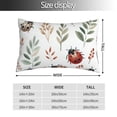 thumbnail image 2 of Bingfone Watercolor Ladybug for Double-Sided Plush Throw Pillow Cover, Pillow Protector with Hidden Zipper, Cushion Protector Home Decoration (Without Pillow Core)-14"x20", 2 of 6
