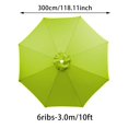 thumbnail image 2 of CJiaWei 6 Nervures Remplacement de Parasol 10 Pieds Toile de Parasol de Jardin Extérieur, 2 of 4