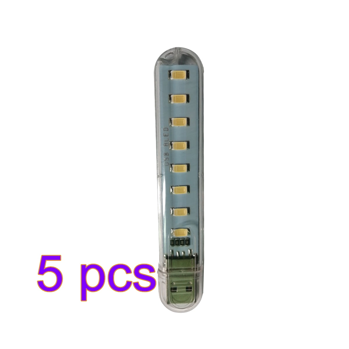5 pcs Super Bright LED Night Light Pocket Torch Lamp Led Keychain Lamp USB Power 