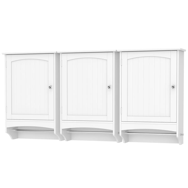 Yaheetech Adjustable Shelf Hanging Bathroom Cabinet Wall ...