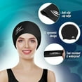 thumbnail image 5 of BUTKLNYTS Silicone Swim Caps for Women – Waterproof, Long Hair Friendly, Ear Protection, with Nose Clip & Earplugs, 5 of 6