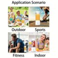 thumbnail image 4 of TFixol Portable USB Rechargeable Mini Blender with 6 Blades, 450ml Capacity, 20,000 RPM, Handheld Juicer for Shakes, Sports, Travel, and Outdoors, White, 4 of 7