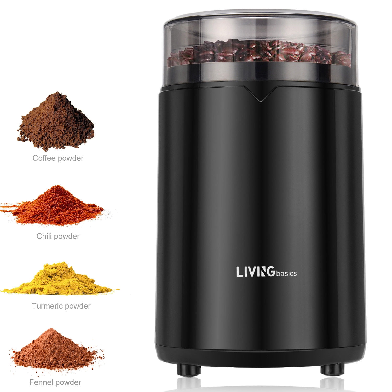 Seeds Nuts LowNoise & Overheat Protection Coffee Mill Grinder for