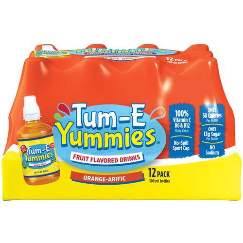 TumE Yummies OrangeArific Fruit Flavored Water Drink, 10.1 Fl. Oz
