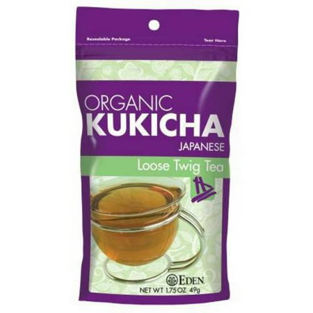 Eden Kukicha Twig Tea - Loose, Reclosable Pouch - Organic, 1.75 Ounce (Pack of 6)