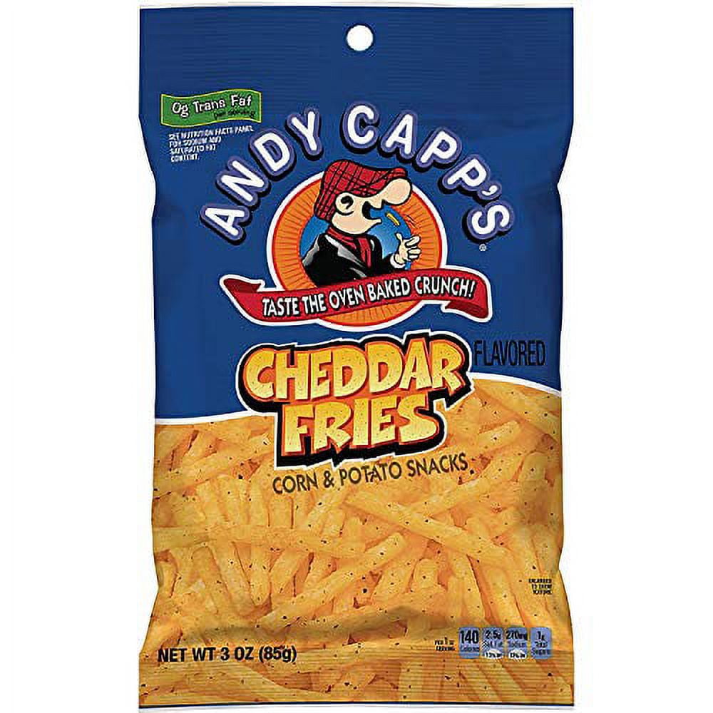 Andy Capp's Snack Fries 4 Flavor Variety Pack | 12 count, 3 oz. bags