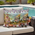 thumbnail image 4 of Pumpkins Fall Outdoor Waterproof Pillow Covers, Thanksgiving Flowers Autumn Leaves Forest Decorative Square Throw Pillowcase Sofa Cushion Sham for Patio/Couch/Chair, 20"x20" 2 Pack, 4 of 8