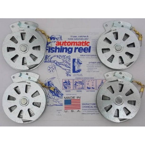 4 Mechanical Fisher's Yo Yo Fishing Reels Package of 4 Reels Yoyo