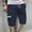 Navy, variant on Men's Bermuda Short Pants Thin Straight Leg Casual Shorts Summer Multi Pocket Zipper Shorts