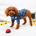 thumbnail image 5 of CICRKHB Small Dog Sweater Pet Cartoon Printed Pullover Sweater Cute Spring Autumn Cartoon Printing Dogs Shirts Soft Pet Sweater Breathable Puppy Apparel Outfit Dog Thin Sweater Pet Supplies Dark Blue, 5 of 7