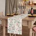 thumbnail image 2 of Table Runners 72 Inches Long Dress Scarves, Spring Floral Farmhouse Kitchen/Dining Table Runner, Coffee Tablerunners, Watercolor Flowers Leaves Tree Branches Beige 14x72 Inch, 2 of 9