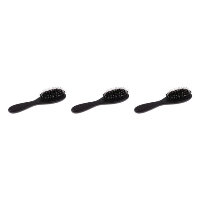 Seitruly Pro Salon Antistatic Hairdressing Hair Styling Comb Brush Handle Wooden Type1