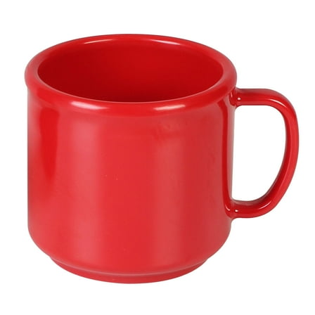 Excellante Color Pure Red melamine dinnerware collection 10 oz mug, comes in dozen