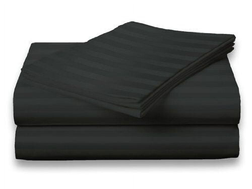 2 PACK:D Hotel , 400 Thread Count 100% Cotton Sateen Sheet Set Dobby Stripe