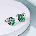 thumbnail image 3 of Christmas Earrings Gifts Rose Crystal Stud Earring Love Jewelry for Mom Daughter, 3 of 5