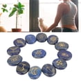 thumbnail image 4 of Rune Jadestone Stones Set 13Pcs Yoga Meditation Stone Witch Divination Healing Energy Stone, 4 of 8