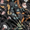 thumbnail image 3 of Sweet Jojo Designs Boho Floral Wildflower Black Orange Blue Green Decorative Satin Pillowcases, 3 of 7