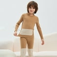 thumbnail image 2 of NAFUU Boys Thermal Underwear Set Long Sleeve Pants Kids Long Johns Base Layer Top Bottoms Winter Set Comfortable Sleepwear Loungewear Party Fashion Suit 13-16 Years, 2 of 5