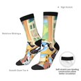 thumbnail image 5 of Saiise Bluey Funny Socks Men Women Adults Novelty Graphic Crew Tube Socks Crazy Design Casual Dress Socks for Sports,Running,Travel, 5 of 7