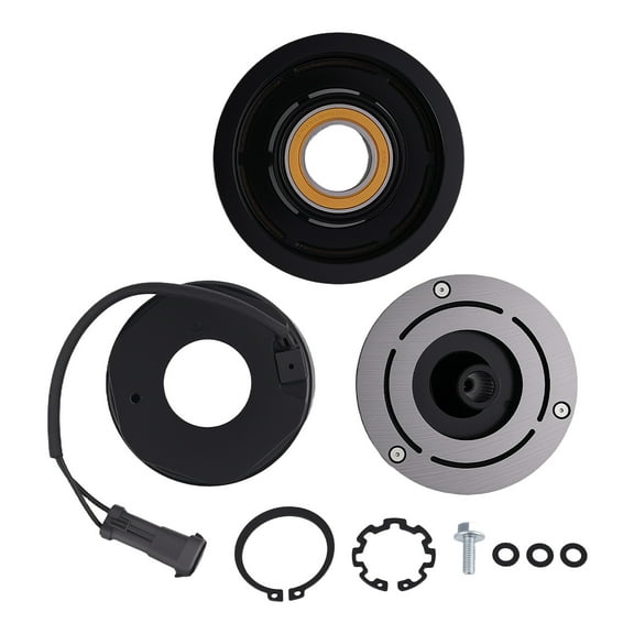 maXpeedingrods AC Compressor Clutch Kit Pulley Bearing Coil for Chevrolet Silverado 2500 3500 HD, Tahoe, Suburban, for GMC Sierra 1500, 1520941 1521127