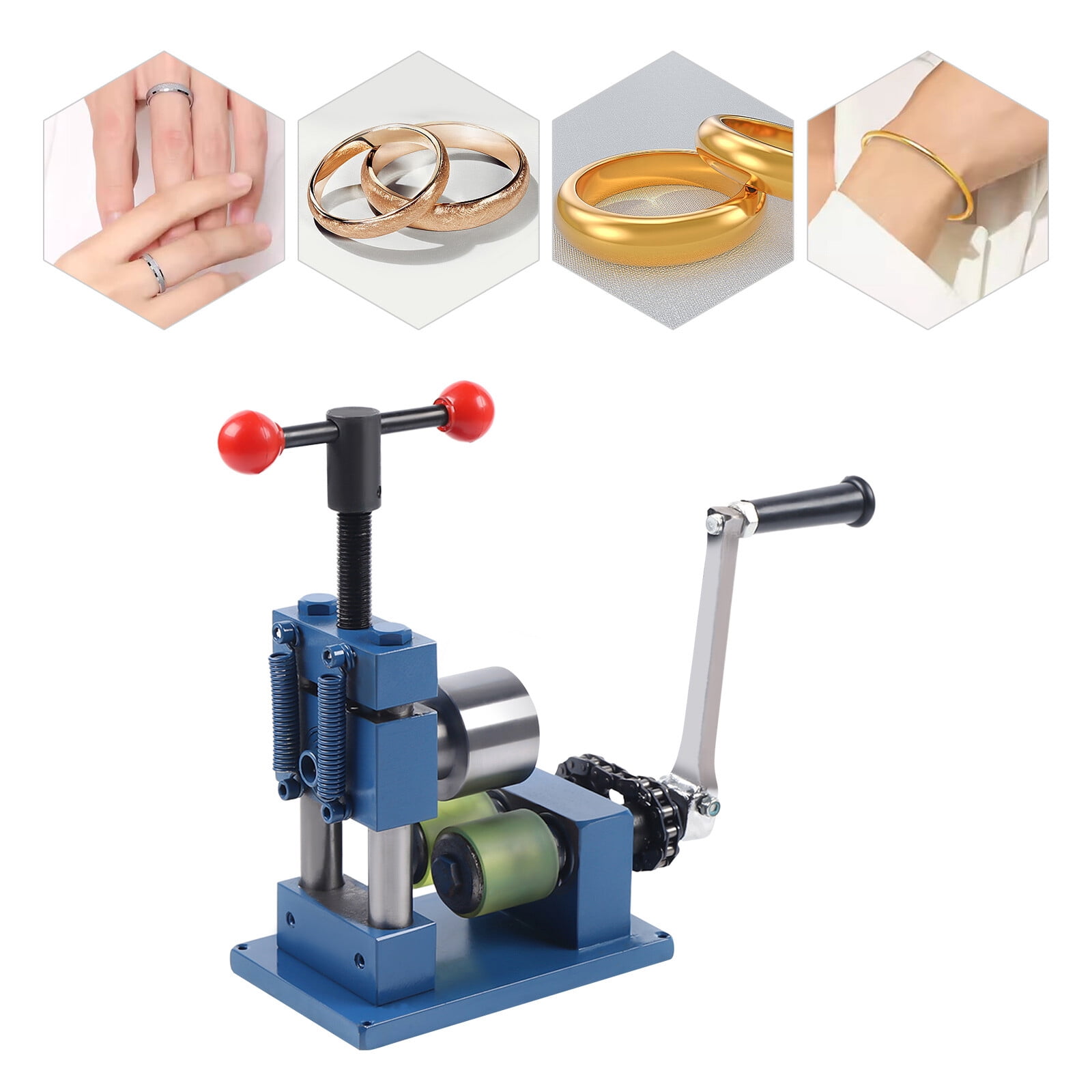 Hand Crank Ring Bracelet Bending Machine, Jewelry Bending Machine, Ring and Bracelet Press Bending Machine (7.09*9.45 in)