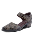 thumbnail image 2 of Spring Step L'Artiste Jazzberry Women's Handpainted Leather Western Shoe – Low Heel Shoes with Hook and Loop Closure – Stylish Walking Feminine Casual Footwear, 2 of 9