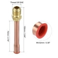 thumbnail image 2 of Uxcell 3/8 SAE Flare Male Thread Tubing Adapter Brass Pipe Fitting, 2 of 5