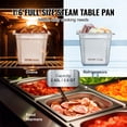 thumbnail image 3 of VEVOR 6 Pack 1/6 Size Hotel Pans Steam Table Pan Stainless Steel 6" Deep, 3 of 9